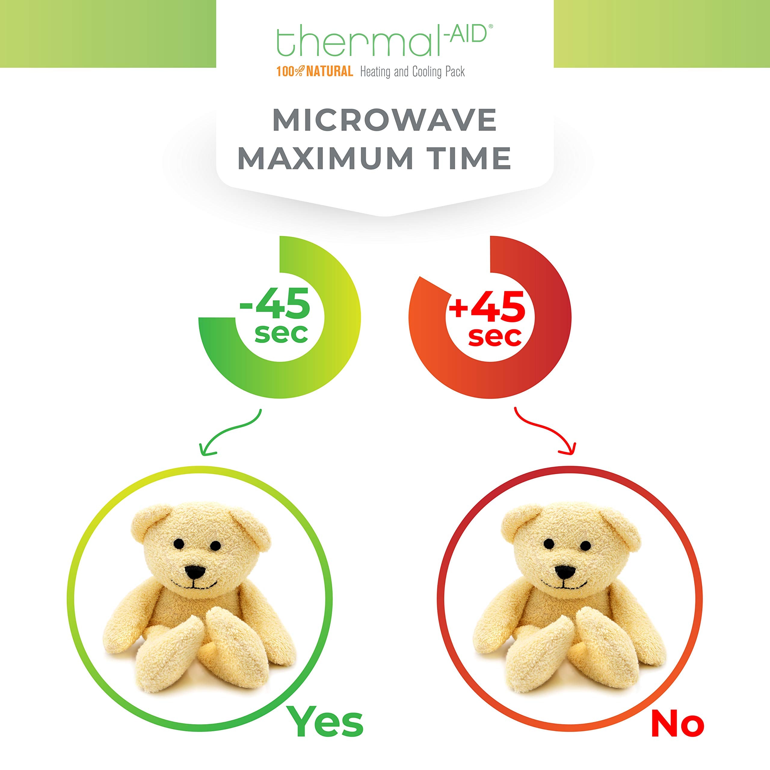 Thermal-Aid Honey The Yellow Bear plush exterior is washable and durable.