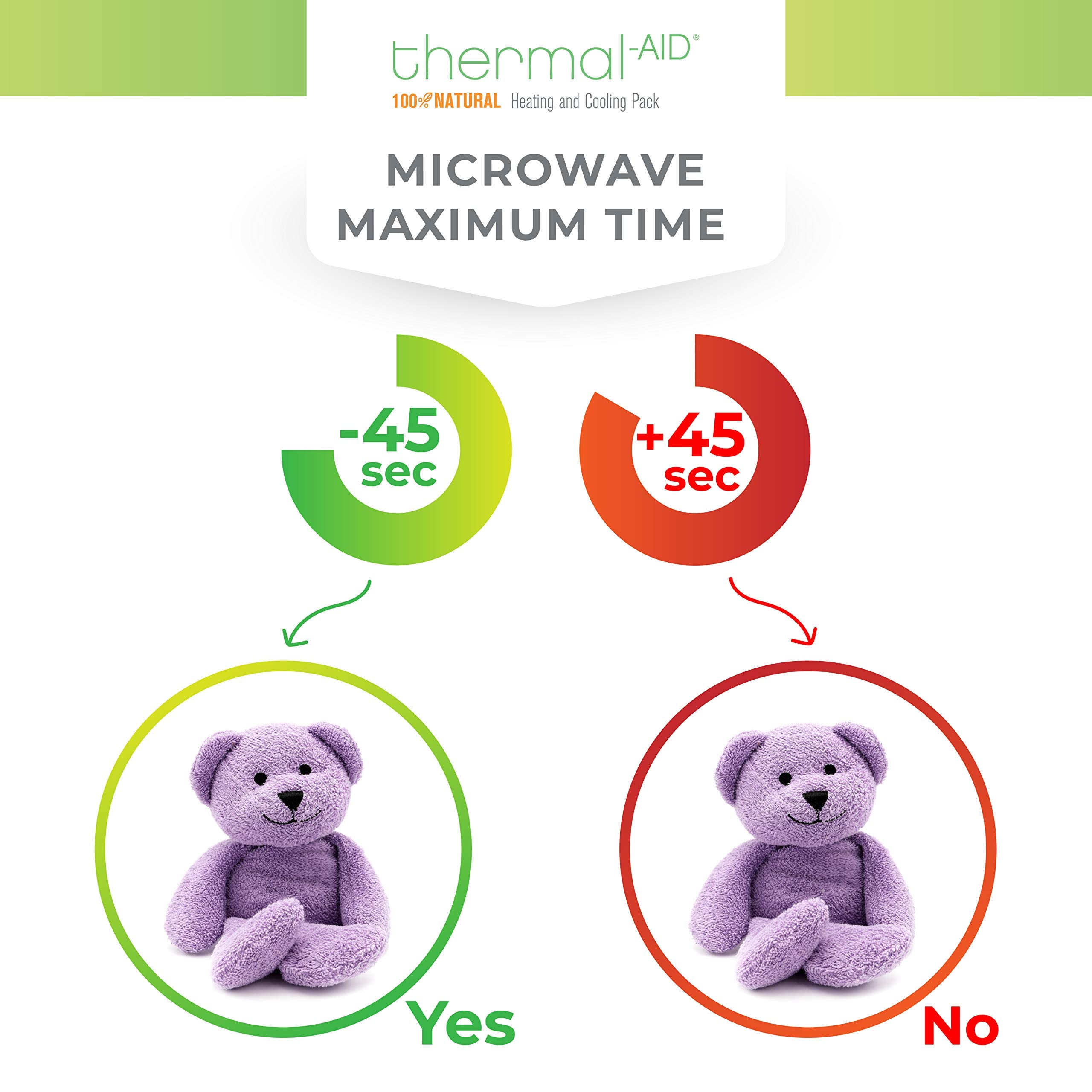 Thermal-Aid Lavender Bear’s soft animal design helps kids feel at ease during therapy.