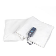 Weighted-design Thermophore pad for stable back and shoulder coverage.