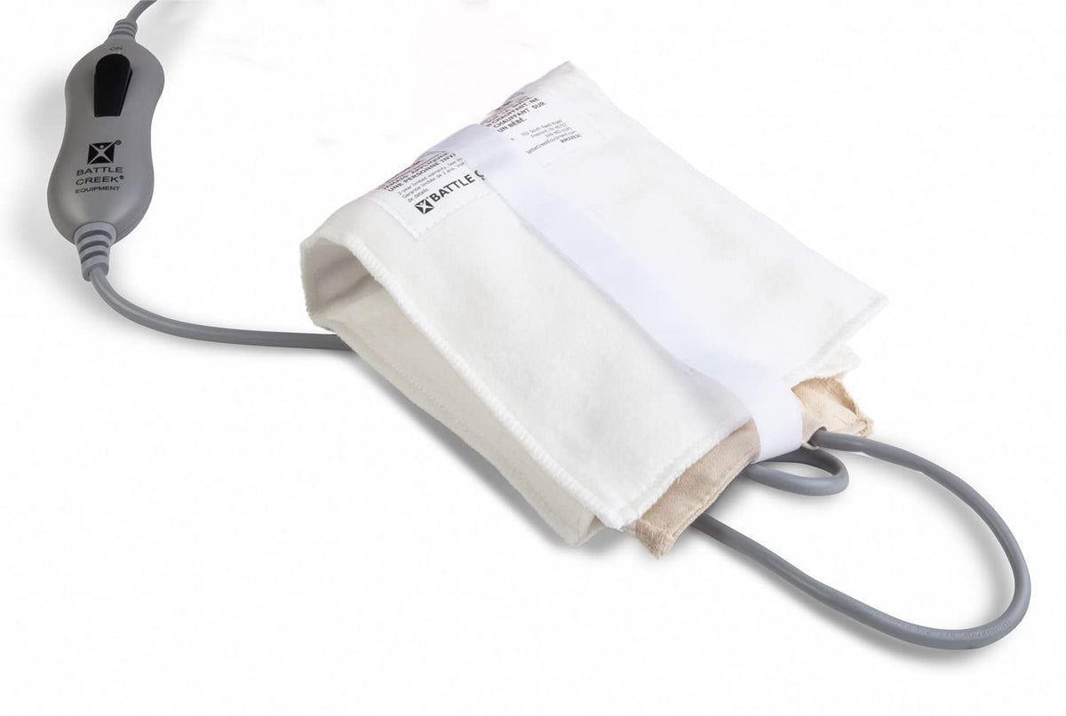 Thermophore Liberty petite 4x17 cover for targeted moist heat therapy on neck.
