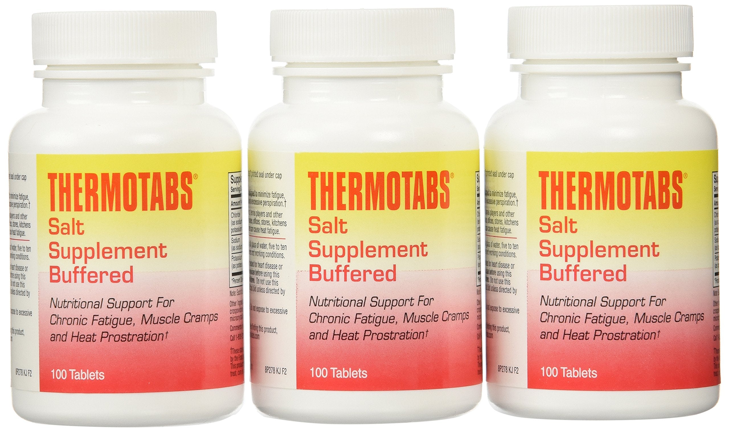 Thermotabs buffered salt tab bottle for on-the-go electrolyte support after sun exposure