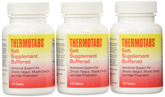 Thermotabs buffered salt tab bottle for on-the-go electrolyte support after sun exposure
