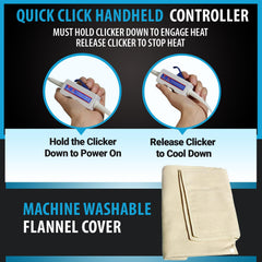 Mini Thermotech heating pad 19x7 size for back and small muscle areas.