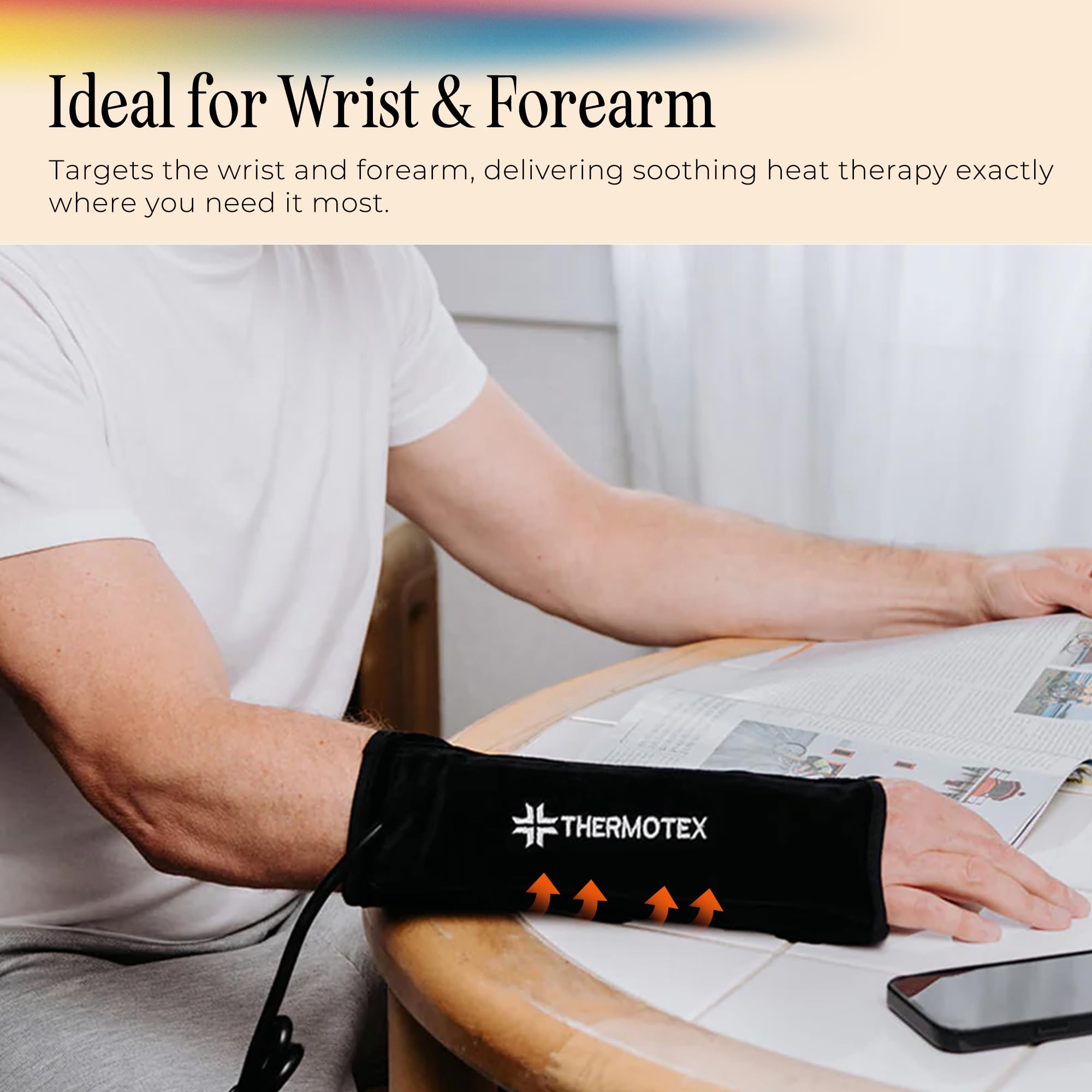Thermotex Wrist with one-year warranty label.