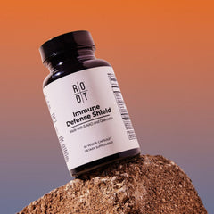 Digestive enzymes capsule image suggests added support during meals.