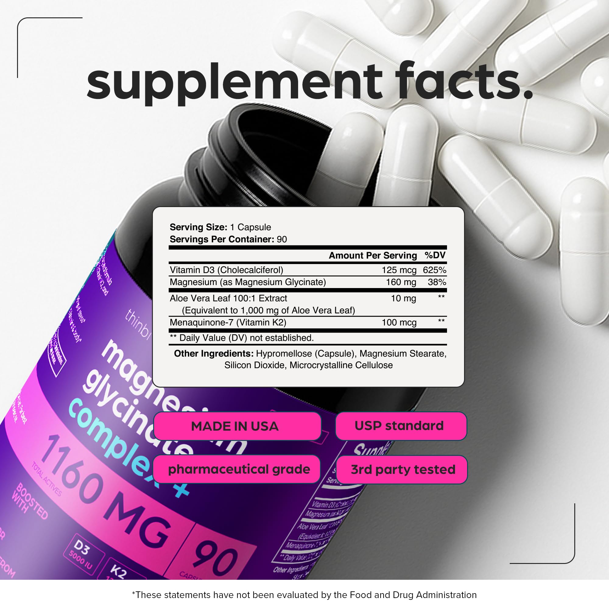 Thinbi High-absorption formula bottle highlights effective mineral delivery.