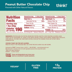 think! bar closeup texture shows peanut butter and chocolate chips
