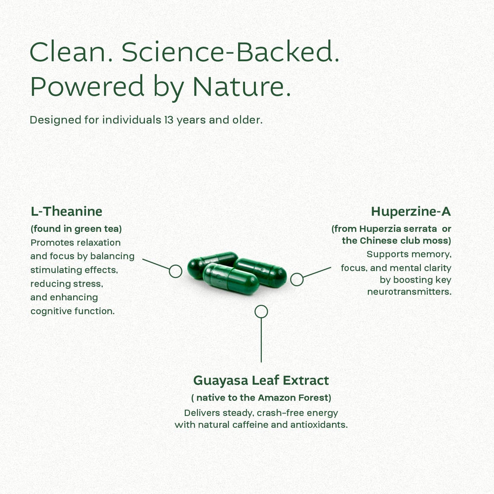 Think FOCO label ingredients spotlight natural compounds like Huperzine-A