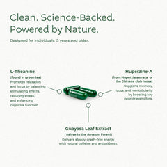 Think FOCO label ingredients spotlight natural compounds like Huperzine-A
