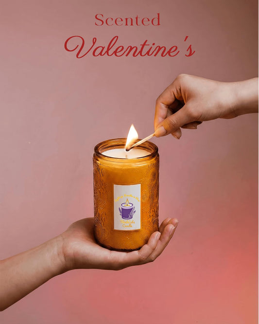 ThinkLabs Daisy Cedar Candle lit glow creating cozy mood.