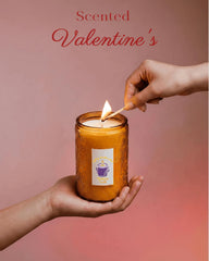 ThinkLabs Daisy Cedar Candle lit glow creating cozy mood.