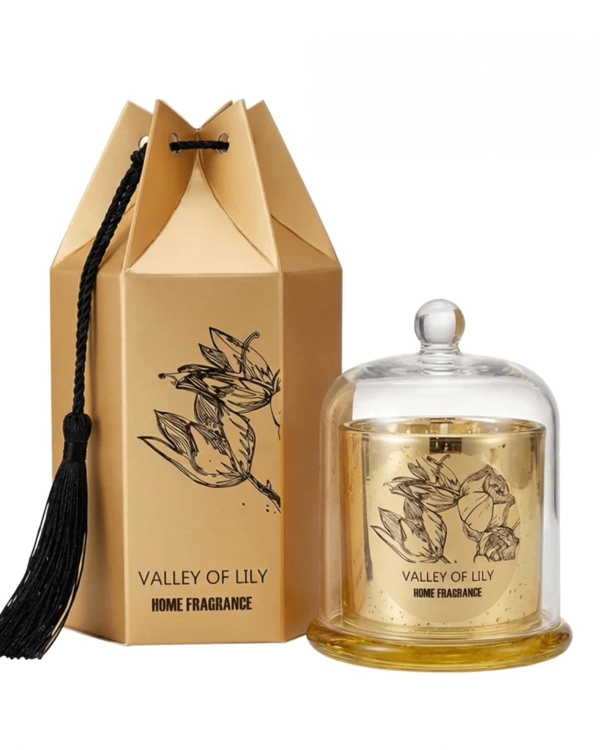 ThinkLabs Organic Lily Sandalwood Candle in jar creates a calming meditation atmosphere