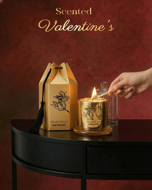 ThinkLabs candle close-up highlights pure soy wax and lead-free wick for safety