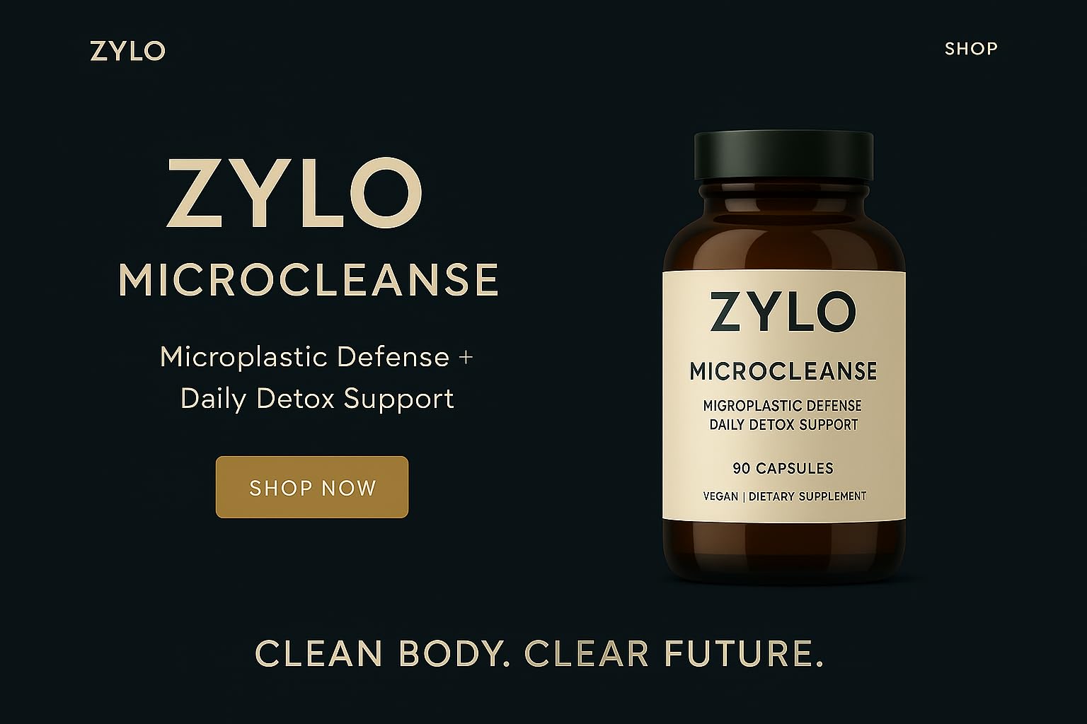 ThinkZylo MicroCleanse capsules with water for easy daily use
