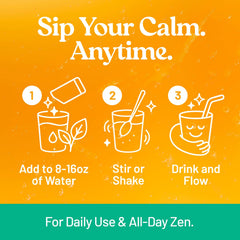 Third Nature Calming Drink ready-to-serve glass suggests peach mango refreshment