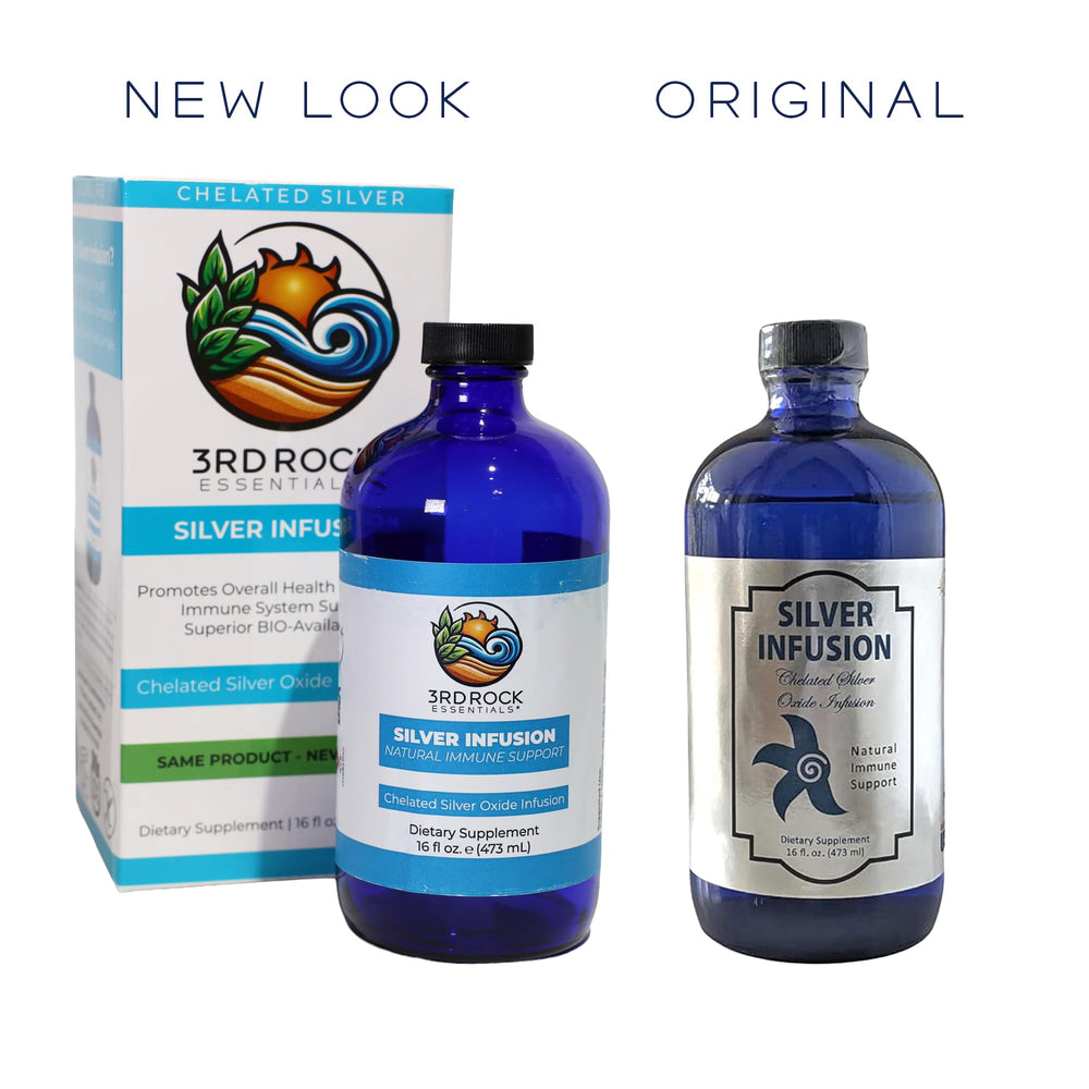 Third Rock Essentials Silver Infusion pour demonstrates easy dosage.