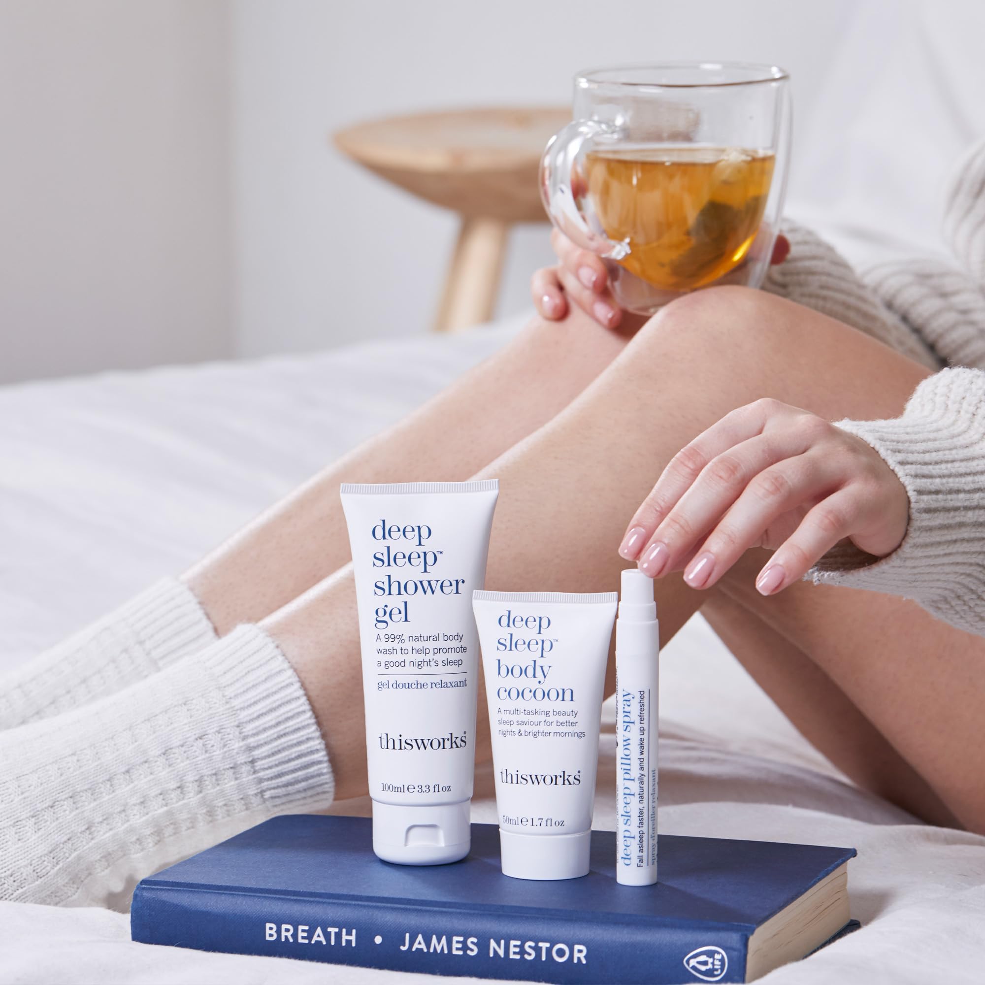Sleep Retreat Box packaging shown as a gift-ready relaxation set