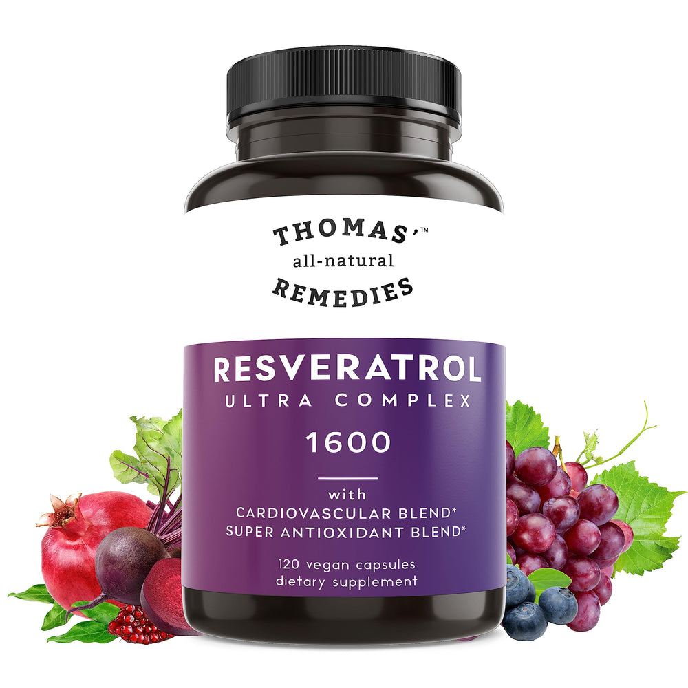 Thomas' Remedies beetroot ingredient on label suggesting nitric oxide support.