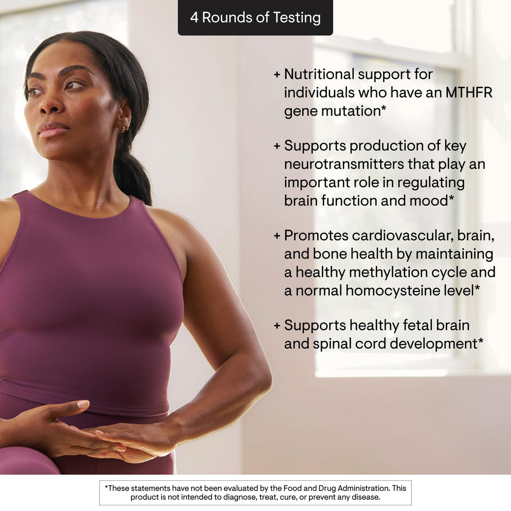 Thorne 5-MTHF box packaging with lab-testing emphasis
