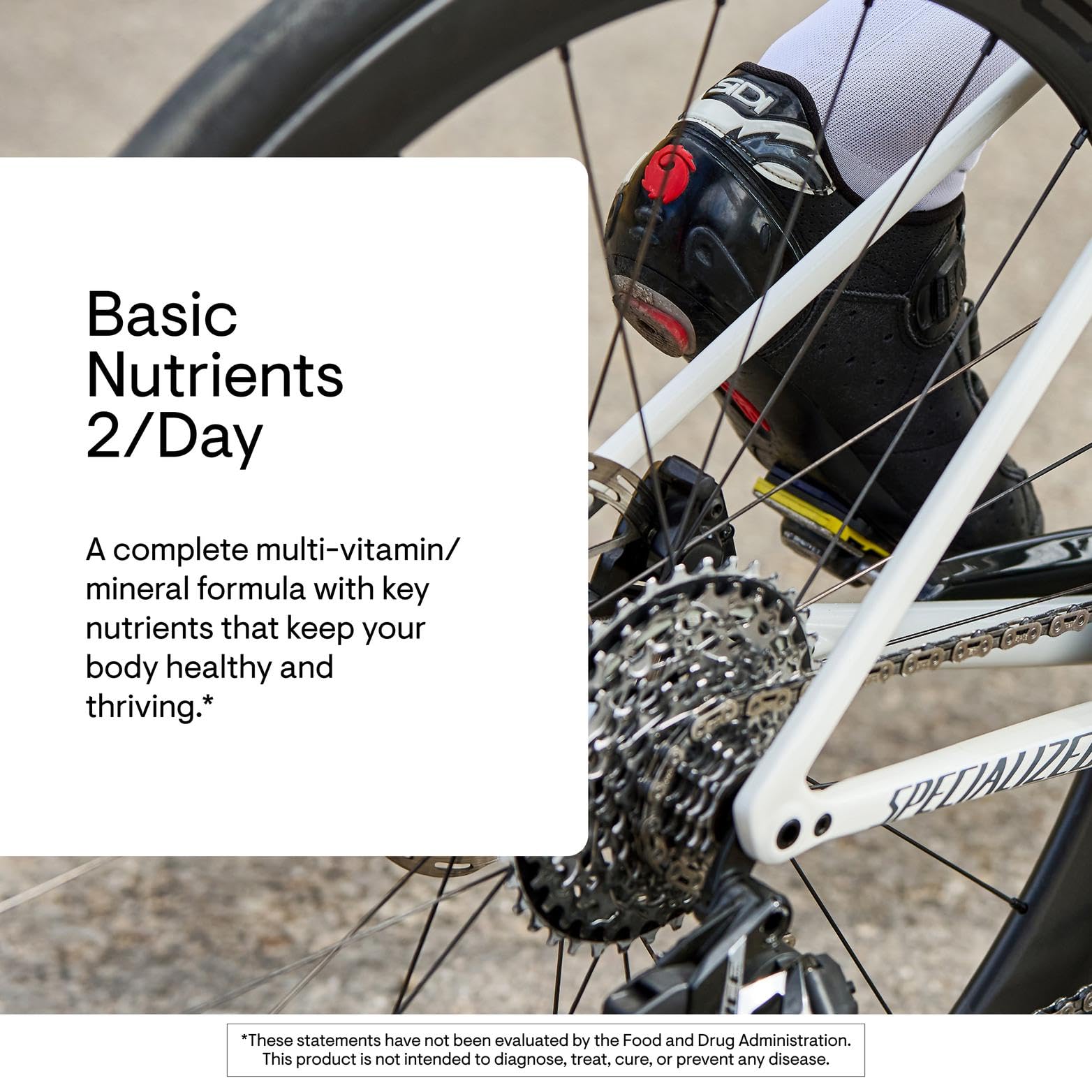 Thorne Basic Nutrients 2/Day label-closeup highlighting allergen-free formula