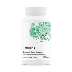 THORNE broccoli seed extract bottle for convenient antioxidant support.