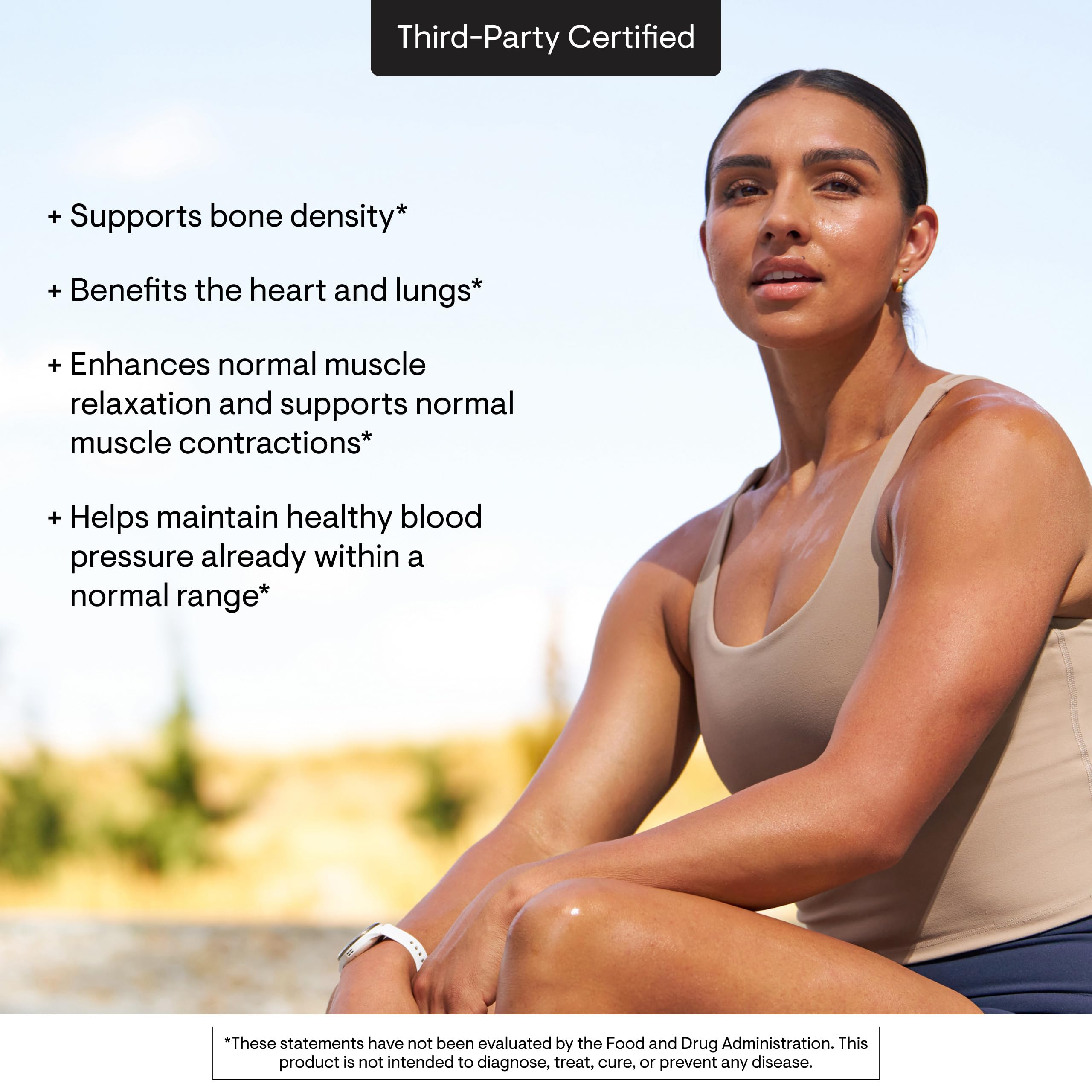 THORNE Calcium-Magnesium Malate third-party certification on packaging.