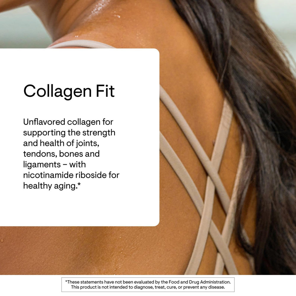 Thorne Collagen Fit label close-up highlighting collagen types I/III