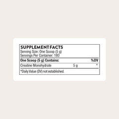 THORNE Creatine powder scoop in jar for easy daily servings.