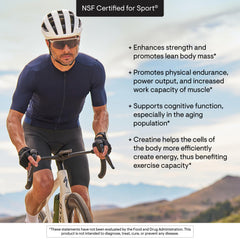 THORNE Creatine in shaker during workout showcasing muscle power and endurance