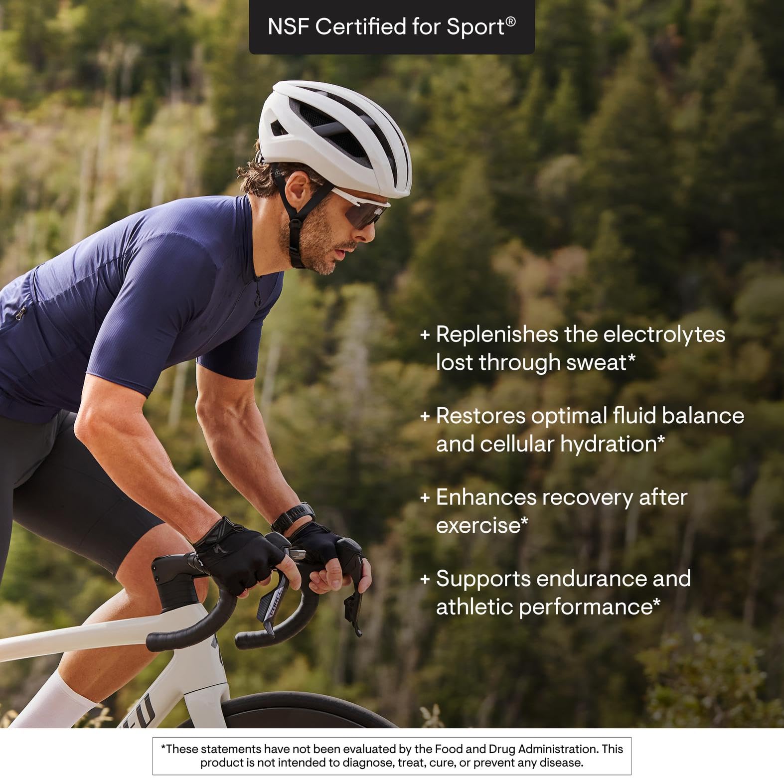 THORNE Daily Electrolytes label closeup confirms natural flavors and zero sugar.