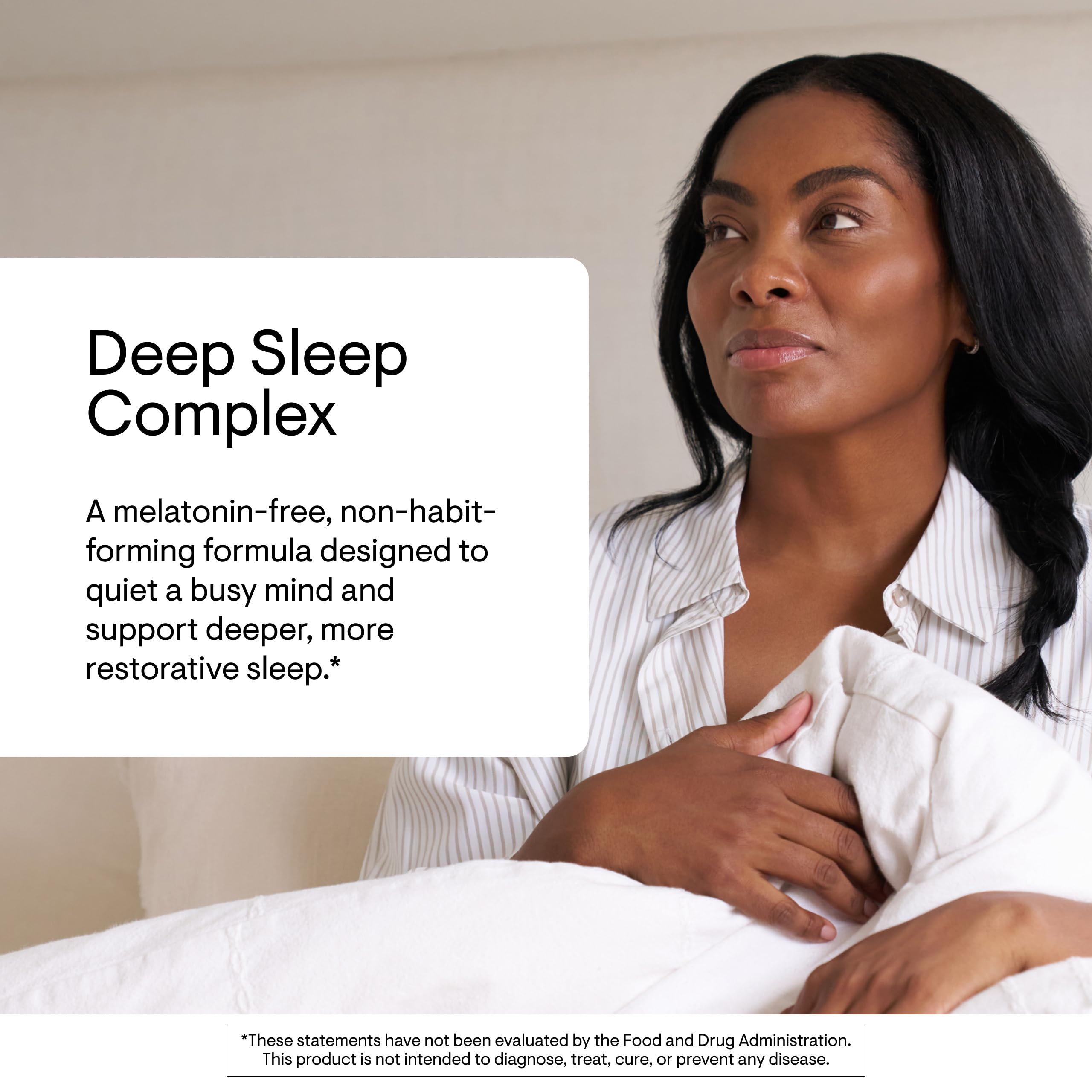 THORNE Deep Sleep Complex capsules close-up highlight easy-to-swallow form.