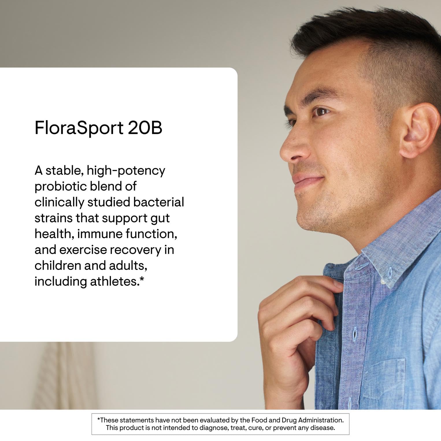 Thorne FloraSport 20B label detail showing NSF Certified for Sport status