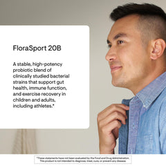 Thorne FloraSport 20B label detail showing NSF Certified for Sport status