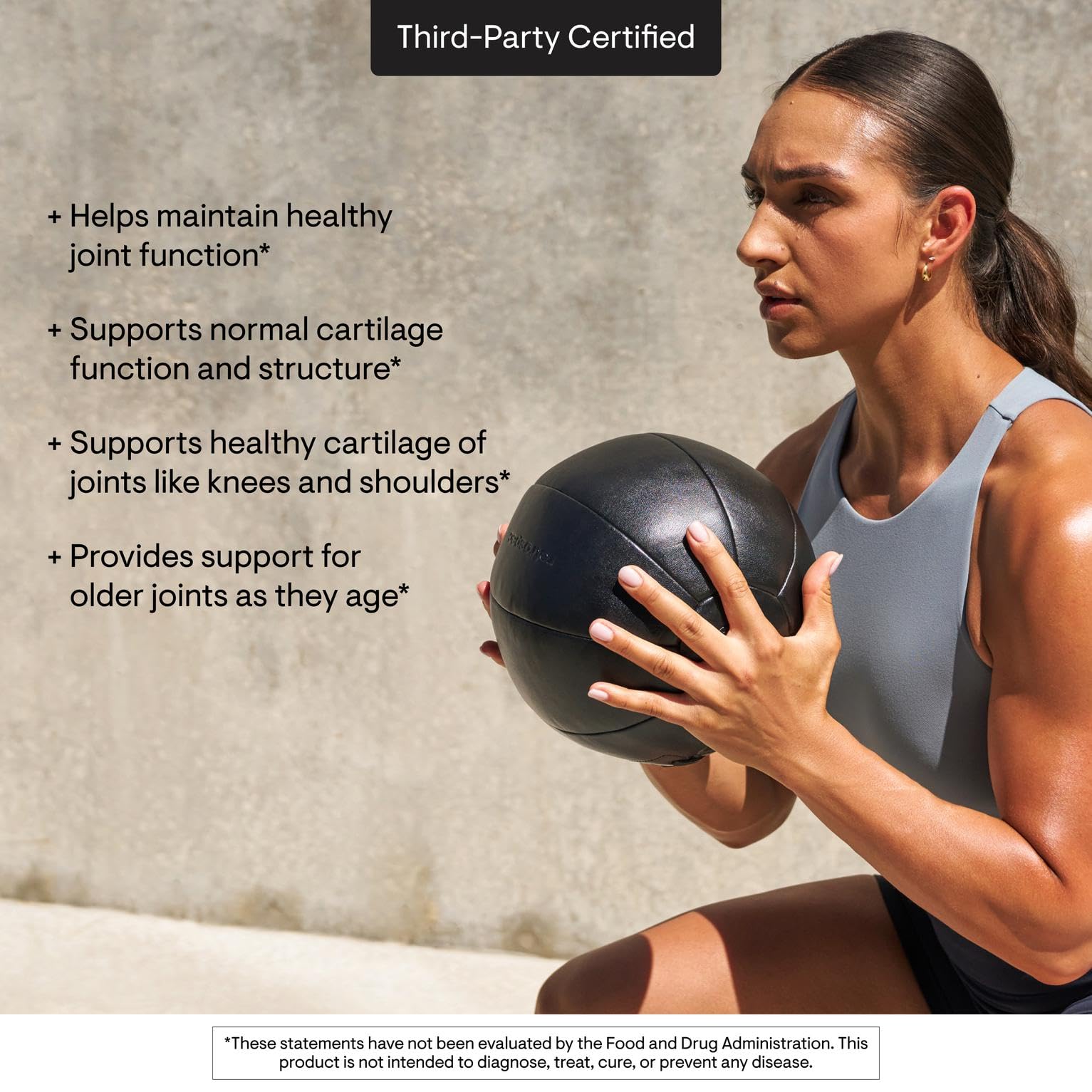 THORNE packaging communicates trusted athletic brand for joint care.