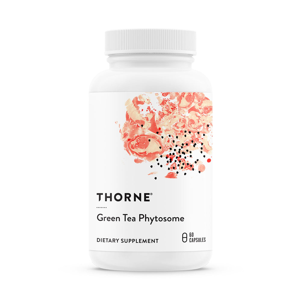 THORNE Green Tea Phytosome bottle with caffeine-free antioxidant capsules