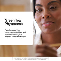 THORNE Green Tea Phytosome label detail with third-party testing badge
