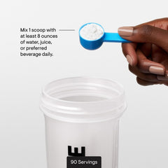 Thorne L-Glutamine packaging on counter evoking daily health routine.