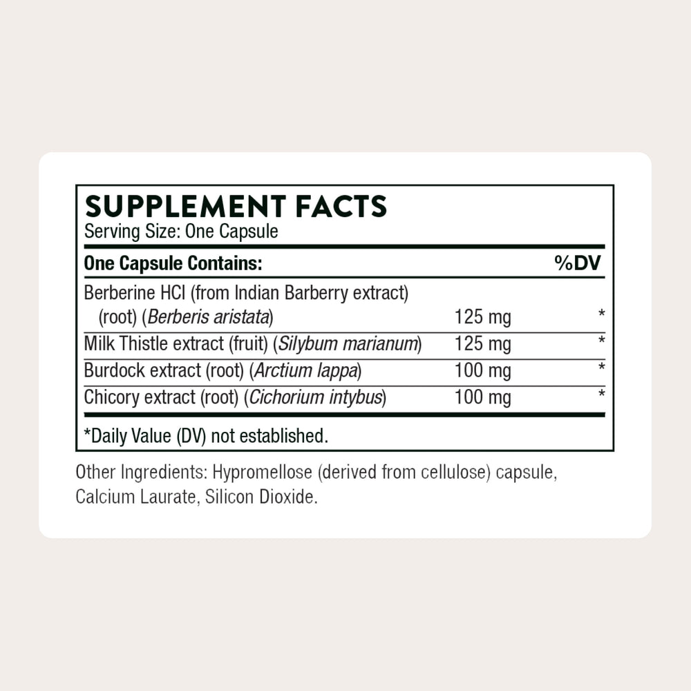 THORNE Liver Cleanse capsules close-up for daily detox