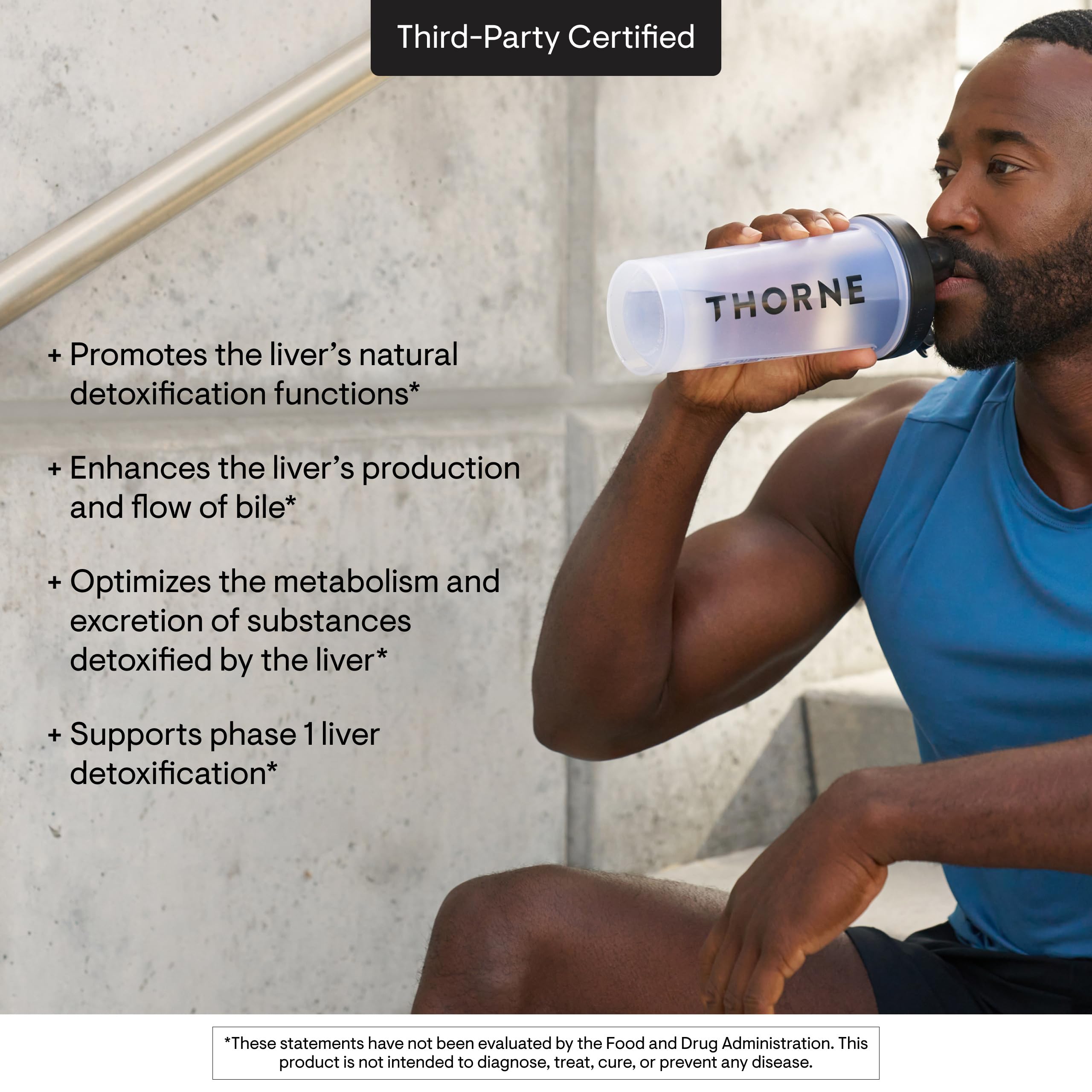 THORNE Liver Cleanse packaging notes phase I/II detox support