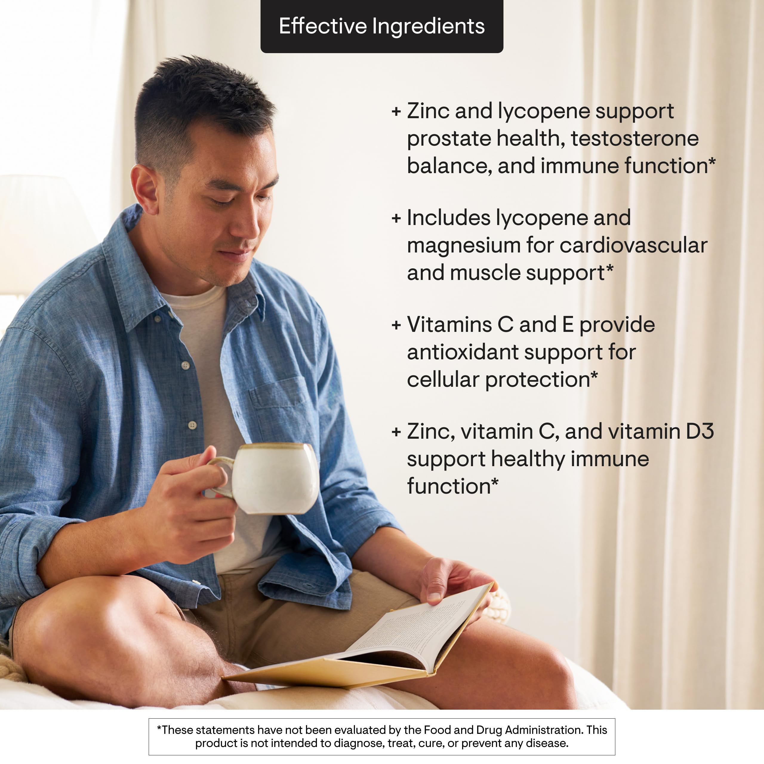Thorne Men's Multi 50+ bottle illustrating immune-support nutrients
