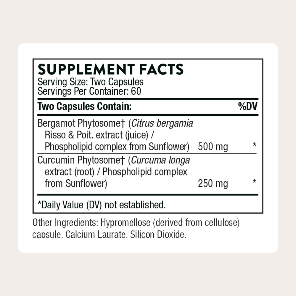 Close-up of THORNE Metabolic Health capsules for easy daily supplementation.