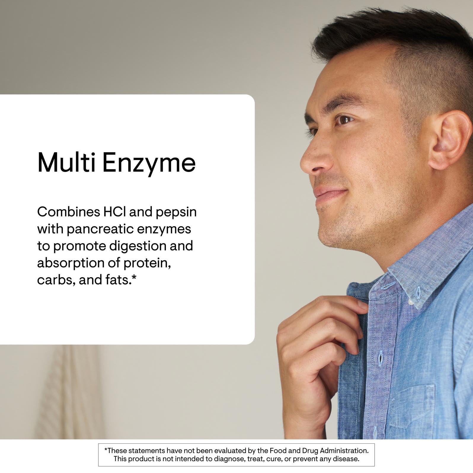 THORNE Multi Enzyme capsules close-up demonstrates convenient daily dosing