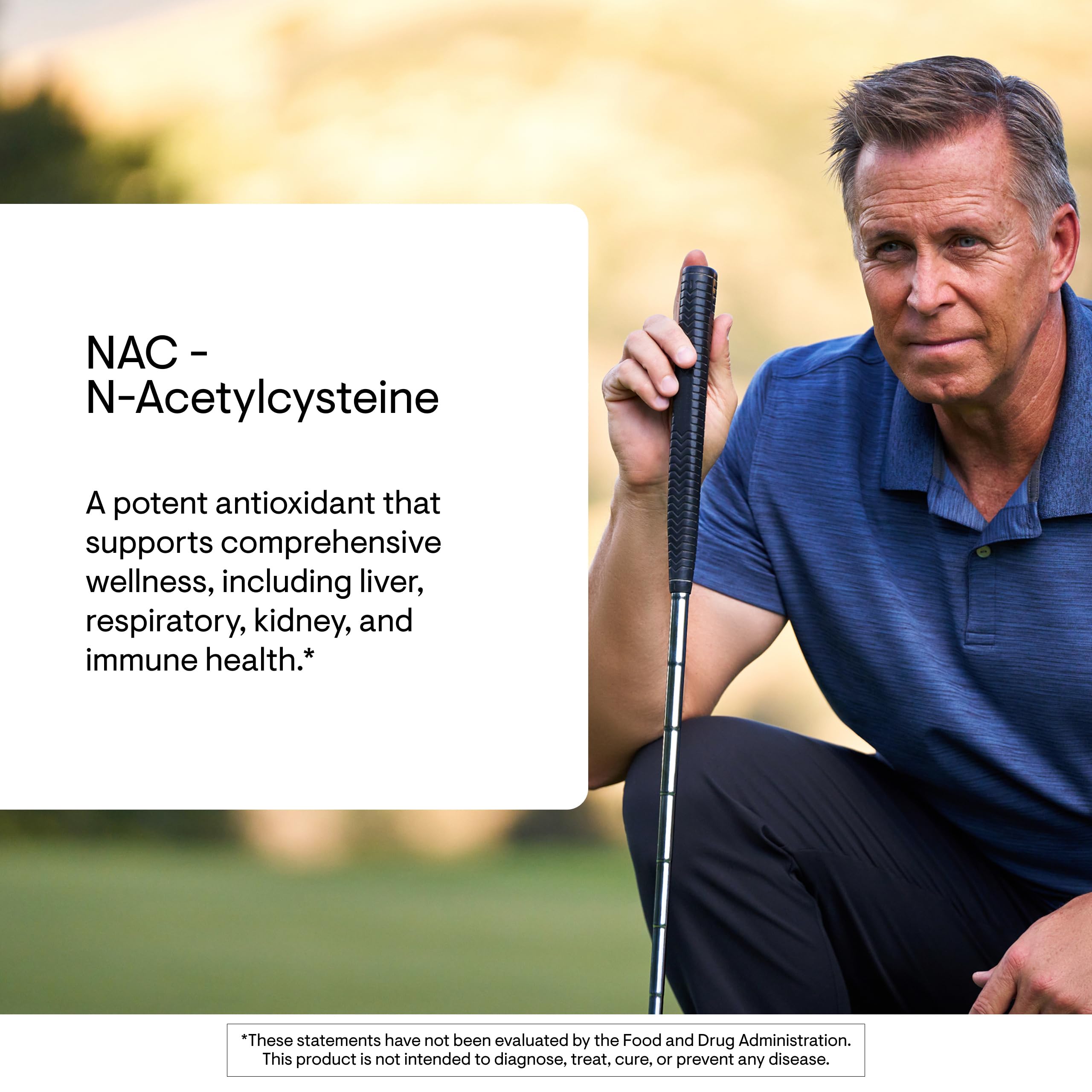 THORNE NAC label details showing purity and allergen-free formula