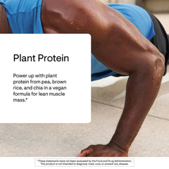 THORNE Plant Protein vanilla shaker mix shows easy preparation after workouts.