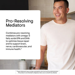 THORNE Pro-Resolving Mediators label detail showing clean, trusted formulation