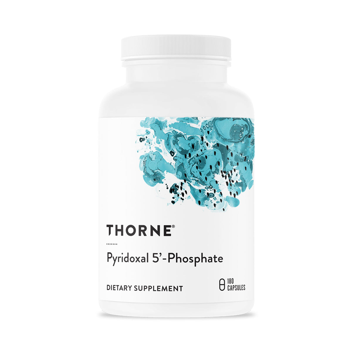 Thorne Pyridoxal 5'-Phosphate bottle label highlighting active B6 for energy support