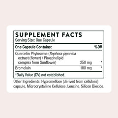 THORNE Quercetin Complex capsules for convenient daily use.