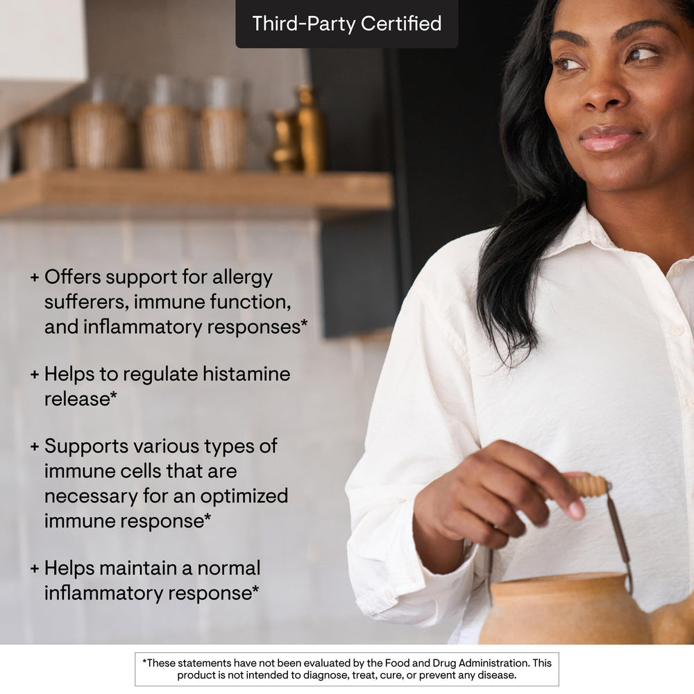 THORNE Quercetin Complex supplement facts close-up with bromelain.