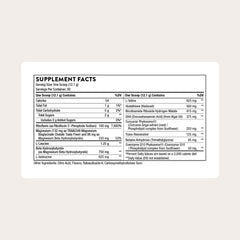 Close-up of SynaQuell+ label highlighting NSF Certified for Sport.