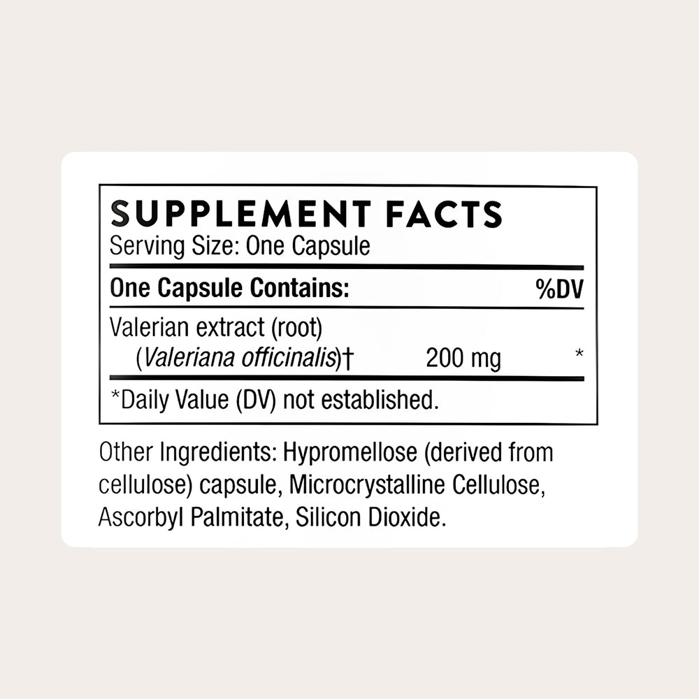 Valerian Root capsules for natural sleep support